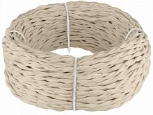 Ретро провод витой Werkel 3х1,5мм песочный (50м) картинка 